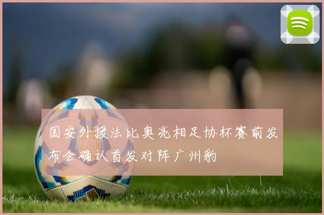 国安外援法比奥亮相足协杯赛前发布会确认首发对阵广州豹